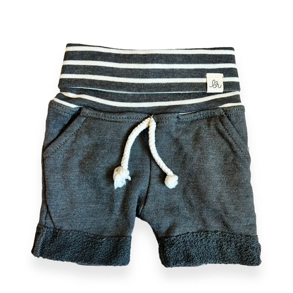 Lulu + Roo Gray French Terry Cotton Shorts